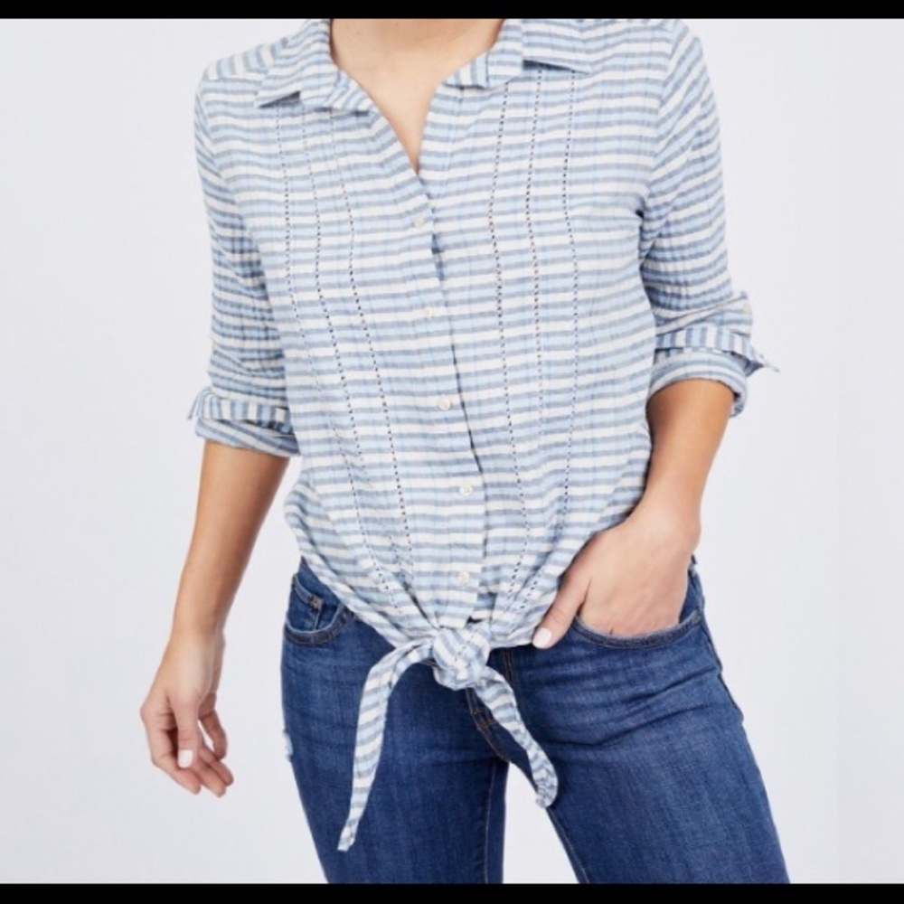 Hayes Tie Front Button Down